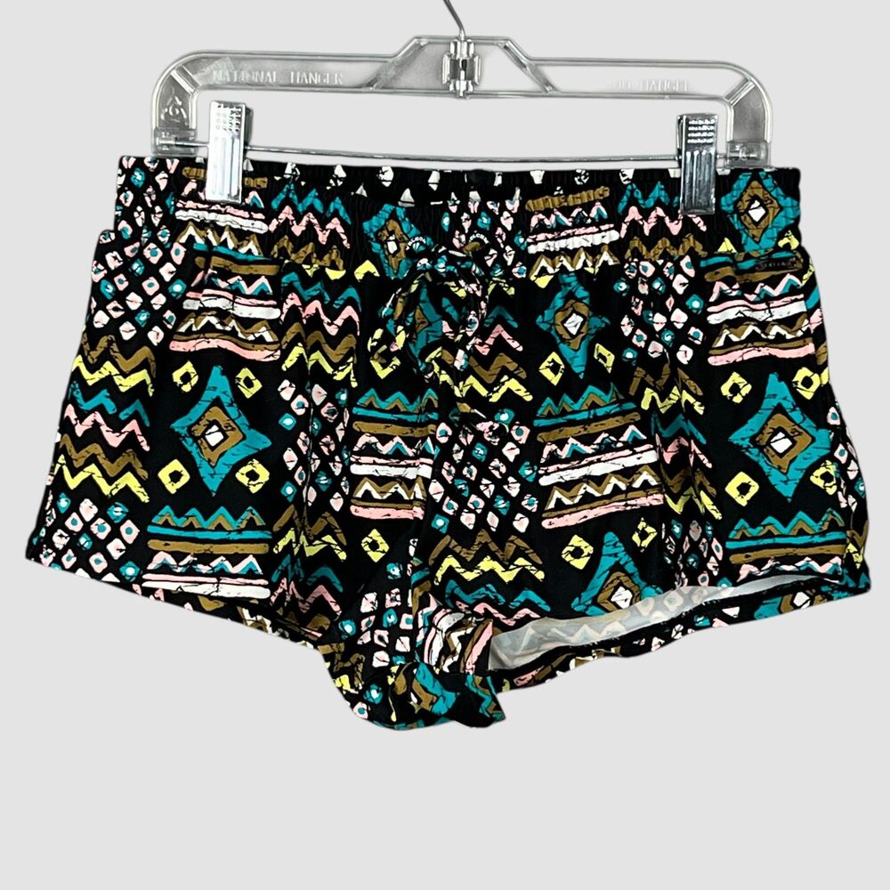 Volcom Tribal Print Board Shorts Elastic Waist Surf Swim Size S